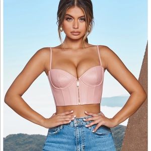 Bustier crop top